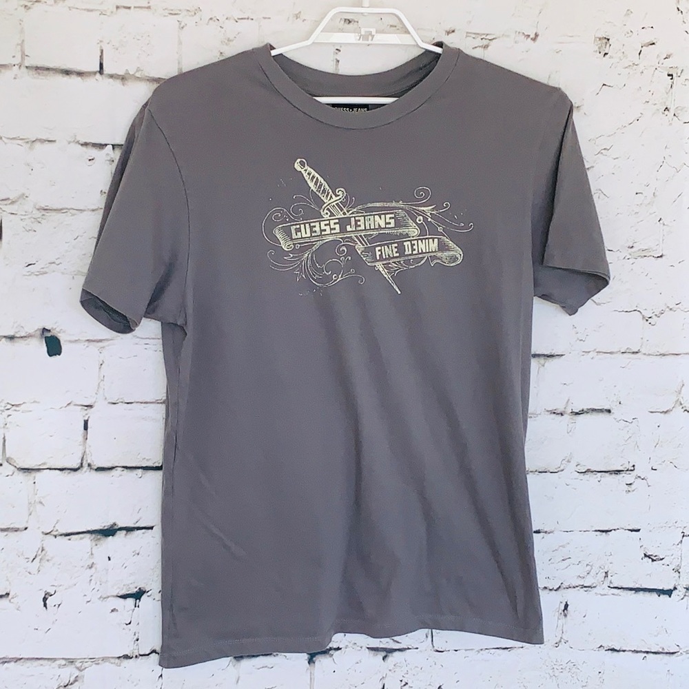 Men’s GUESS JEANS USA Vintage T-Shirt Size XL Gray